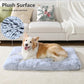 Vonabem Large Dog Bed Crate Pad 36 inch, Washable Pet Beds Medium Small Sized Dogs, Deluxe Plush Anti-Slip Puppy Mats for Sleeping, Soft Kennel Pads 35 * 23 inch Grey