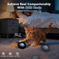 Interactive Cat Toy with Motion Activated Ball & 7-Hole Play Mat, Hide and Seek Exercise Game for Indoor Cats, Automatic Moving Cat Ball in Pouch, Rechargeable Kitten Toys (Starry Night)