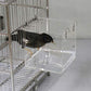 Bird Bath Cage, Cleaning Pet Supplies Cockatiel Bird Bathtub with Hanging Hooks for Little Bird Parrots Spacious Parakeets Portable Shower for Most Birdcage