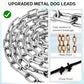 Heavy Duty Dog Chain for Yard-15FT Metal Dog Chain Leash Chew Proof,Long Dog Lead for Outside with Strong Swivel Hook,Outdoor Dog Runner for