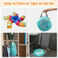 Depets Cat Tunnel for Indoor Cats, 5 Way Large Cat Play Tunnel & Tube with Play Ball, S-Shaped Folded Pet Tube with Interactive Peephole, Ideal for