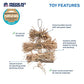 Pervue Pet Products Naturals Preen & Pacify Woodland Harvest Bird Toy 62549