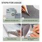 Cat Scratch Couch Furniture Protector, Adhesive Cat Scratch Pad Deterrent for Furniture, DIY Climbing Cat Scratcher Couch Protector from Cat Claws Scratching for Indoor (LightGrey,39.3x15.8In)