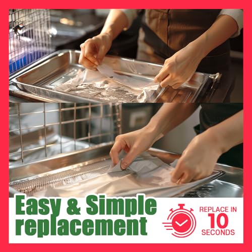 HASHI Bird Cage Liner - 120 Disposable Sheets Made from Acid-Free Newsprint. Non-Toxic for Birds, Ideal for Packing, Pet Cages, Crafts, Shipping, and Moving. Easy to Clean (31"x21.5")