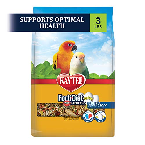 Kaytee Forti-Diet Pro Health Egg-Cite Pet Conure & Lovebird Food, 3 Pound