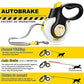 FIDA AutoBrake Retractable Dog Leash. Advanced Patented Design for Dog Pulling, 16 ft Heavy Duty No Pull Pet Walking Leash for Extra Large Breeds.