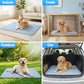 Dog Cooling Mat Q-MAX>0.5 Self-Cooling Mat for Dogs Crate Pad for Dogr, 2-in-1 Long-Lasting Cool Mats and Soft Kennel Pad for Dogs, Easy Washable Mat