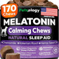 Advanced Melatonin for Dogs - 170 Dog Melatonin Calming Chews for Small and Large Dogs - Natural Hemp Dog Sleep Aid, Puppy Sleeping Pills, Anxiety, Stress, Separation, Barking, Fireworks - Made in USA