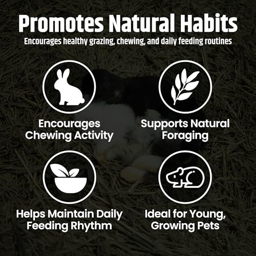 High Desert Alfalfa Hay, Protein Rich Soft Leaf Food for Young Growing Animals, Natural Rabbit Food and Guinea Pig Hay, Supports Digestive Health, Small Pet Supplies, Fresh Hand Packed 5 Lb Box