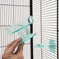 Lixit Quick Lock Bird Cage Bath for Lovebirds, Canaries, Finches, Parakeets, and Cockatiels and Other Small to Medium Feathered Friends (Pack of 1)