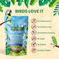Bird Street Bistro Parrot Food - Parakeet & Cockatiel Food - Cooks in 3-15 min with Natural & Wholesome Grains, Legumes, Non-GMO Fruits, Vegetables & Health Spices
