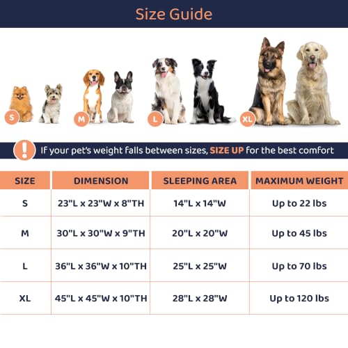 Petloox Donut Dog Bed - Premium Comfort for Anxiety Relief - Fluffy & Calming Design with Ultra-Plush Support | Cozy Round Dog Bed with Super Soft