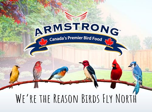 Armstrong Wild Bird Food Favourite Finch Bird Seed Blend, 15.4 Pounds - with White Millet, Canola, Nyjer and Sunflower Kernel Chips for American Goldfinches, House Finches & Songbirds