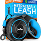 16.4 ft Retractable Dog Leash for Dogs 10–100 lbs - Heavy Duty Tape Leash with Strong Nylon Tape - 360° Swivel Control - One-Click Brake & Lock