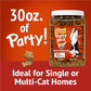 Purina Friskies Party Mix Gravy-Licious Crunch Chicken and Gravy Flavors Cat Treats - 30 oz Canister