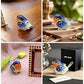 Robin Bird Jewelry Trinket Boxes Hinged Ring Box.Collectible Bird Figurines Home Decor Gifts for Women.Necklace Rings Earrings Organizer.