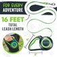 Mighty Paw Retractable Dog Leash 2.0 | 16' Heavy Duty Reflective Nylon Tape Lead for Pets up to 0-50 lbs. Tangle Free Design W/One Touch Quick-Lock