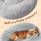 JOLLYVOGUE Dog & Cat Bed, Calming Anti-Anxiety Pet Bed for Small Dogs, Fluffy Donut Cushion for Small and Medium Pets (20")