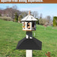Queension Metal Squirrel Baffle for 4x4 Post, 17 Inch Squirrel Proof Baffles for Bird Feeder Poles, Outdoor Guard for Wooden Pole to Deter Raccoons from Bird Houses, 1 Pack