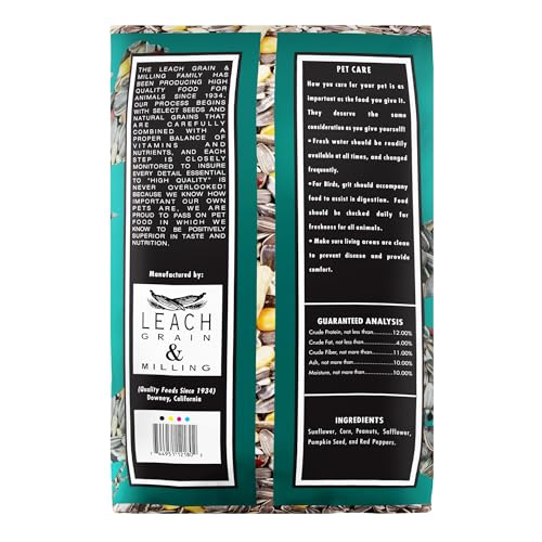 Parrot Mix 5 Lbs, Premium Parrot Food, Nutrient-Rich Blend Birdseed, Supports Energy, Growth & Digestive Health, Tasty and Enjoyable Mix Parrot Food for Healthy & Balanced Diet