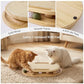 ZOMISIA Cat Scratcher with Ball Track Toy, Sisal Scratch Pad for Indoor Adult Cats, Wooden Interactive Cat Puzzle Toys for Kitten Mental Stimulation Self Play Home Enrichment