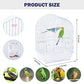 Small Bird Travel Cage - Lightweight Small Birds Starter Kit with Birdcages and Accessories Great for Parakeets Lovebirds Parrotlets Finches Canaries