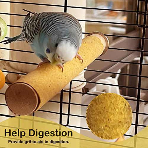 S&X Small Bird Perch Covers, Sand Perch Covers Sandpaper for Budgies, Canaries, Parakeets, Lovebirds and Other Small Birds, 6-Pack