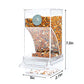 Rypet No Mess Automatic Bird Feeder Transparent Food Container Cage Acrylic Parrot Feeder Accessories for Small Birds Parrot Cockatoo Canary