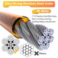 Tie Out Cable for Dogs,10/20/30/50/100FT Dog Leads for Yard Chew Proof,Heavy Duty Tie Out Cable for Large Dogs Up to 125lbs,Dog Runner Tether