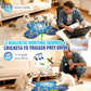 Interactive Cat Toy for Indoor Cats, Touch Activated Automatic Electronic Cat Toy with Sound On/Off, Dual Wands, Non-Slip Suction Cups, Rechargeable