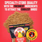 Hearts on Fire Hot Bird Seed – 10 lb. 100% Hulled Sunflower Hearts with Chili Pepper Oil – No Waste Bird Seed for Outside Feeders