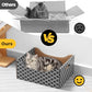 [Ultra-Large] Cardboard Cat Scratcher Box, Heavy Duty Cat Scratcher Bed with Double-Sided Scratch Pad, Sturdy and Refillable, Ideal for Scratching and Sleeping, Premium House for Indoor Cats