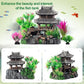 CousDUoBe 9Pcs Resin Castle Decorations Set，Realistic Fish Tank Castle with Eco-Friendly Design,Fish Tank Decorations Aquarium Accessories