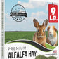 9lb Farm Fresh, USA Grown, Organic Alfalfa Hay for Rabbits, Guinea Pigs, Chinchillas, Goats, Hamsters & Ferrets - Rabbit Food Rich in Protein & Fiber - Just Dried, Hand-Selected