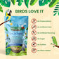 Bird Street Bistro Parrot Food - Parakeet & Cockatiel Food - Cooks in 3-15 min w/Natural Grains, Legumes, Non-GMO Fruits, Vegetables & Health-Oriented Spices