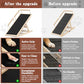 Dog Ramp for High Bed, Couch, Car, Pet Ramps 55.12" Long Adjustable 19.3"-27.17" Wooden Dog Step with Anti-slip Rubber Mat & Safety Side Rails for Small Medium Large Older Pets, up to 250 lbs