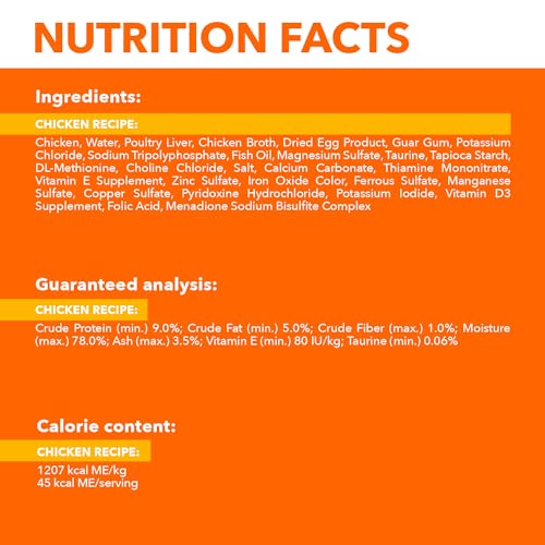 IAMS Perfect Portions Healthy Adult Grain Free Wet Cat Food Pate, Chicken Recipe, 2.6 oz. Easy Peel Twin-Pack Trays (24 Count, 48 Servings)
