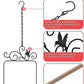 PACETAP Hummingbird Swings and Perches Metal Frame 2 Pack, Wild Bird Swing Outdoor Bird Perch with Wooden Dowel and 2 Hanging Chain for Hanging Indoor, Outdoor, Trunk, Lawn, Patio, Garden (Black)