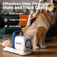 buenkee Dog Grooming Kit with Vacuum, 15000Pa Pet Hair Clipper and Shedding Brush, 50dB Low Noise, 2L Capacity, White