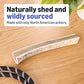 Basics Split Elk Antler, Naturally Shed, Long Lasting for Aggressive Chewers, Large (Best for Dogs 30-45 lbs) (Previously Wag)