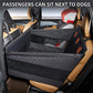 TKYZ Large Dog Car Seat,Back Seat Extender for Dogs,Waterproof Medium Dog Seat Cover for Backseat, Pet Bed for Car Hammock(Black-L)