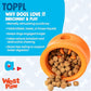 WEST PAW Zogoflex Toppl Interactive Treat Dispensing Puzzle Dog Toy for Mental Stimulation & Enrichment-Holds Kibble & Treats-Lickable, Freezable