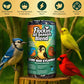 All Year Round Bird Seed Cylinders with Hole – All Season Wild Bird Food for Blue Jays, Cardinals, Doves, Finches & More – Balanced High Energy All Natural Blend, No Fillers – USA Made (4" x 7.75")