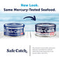 Safe Catch Canned Lowest Mercury Limit Albacore Tuna Fish No Salt Added, Wild Caught, Gluten-Free, Kosher, Keto, 5oz Can, 6-Pack