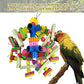 Parrot Toys for African Grey Parrots, Cockatoos, Small Macaws,  Parrots Small and Medium Birds Natural Wooden Safe and Durable Chew Toys and Bird Cage Accessories
