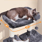 Yaheetech Large Multi-Level Cat Tree, 63 Inches Tall with Sisal-Covered Scratching Posts, Condo, Hammock, Dangling Ball, and Extended Platform for Cats to Play and Sleep