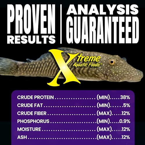 Xtreme Scrapers Wafers - Premium 14mm Fast-Sinking Fish Food – Nutrient & Cellulose Rich Ideal for Nocturnal Feeders, Catfish, Plecostomus Species, and Loaches – USA Farm Grown (2oz)