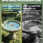 CNARIO Copper Disk for Bird Baths, Bird Baths 99.99% Pure Copper Cleaning Disk, Safe Natural Solution, 0.6mm Thick with Stable Triple-Point Support, All-Season Use