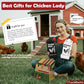 CluckRoots Chicken Grit and Oyster Shell Feeder Combo, No-Spill Weatherproof Heavy-Duty Design, Lift-Off Wall-Mounted Metal Dispenser w/View Window, Chicken Coop Accessories Gifts for Lovers Women