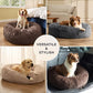 Bedsure SupportMax™ Calming Dog Beds Large Sized Dog - 36in Donut Washable Large Pet Bed,Anti-Slip ＆Removable Cover,420GSM Round Anti-Anxiety Fluffy